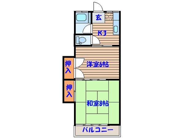 阿部コ－ポの物件間取画像